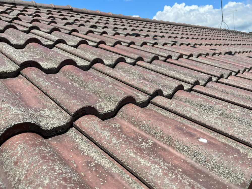 塗装施工がむずかしい、モニエル瓦